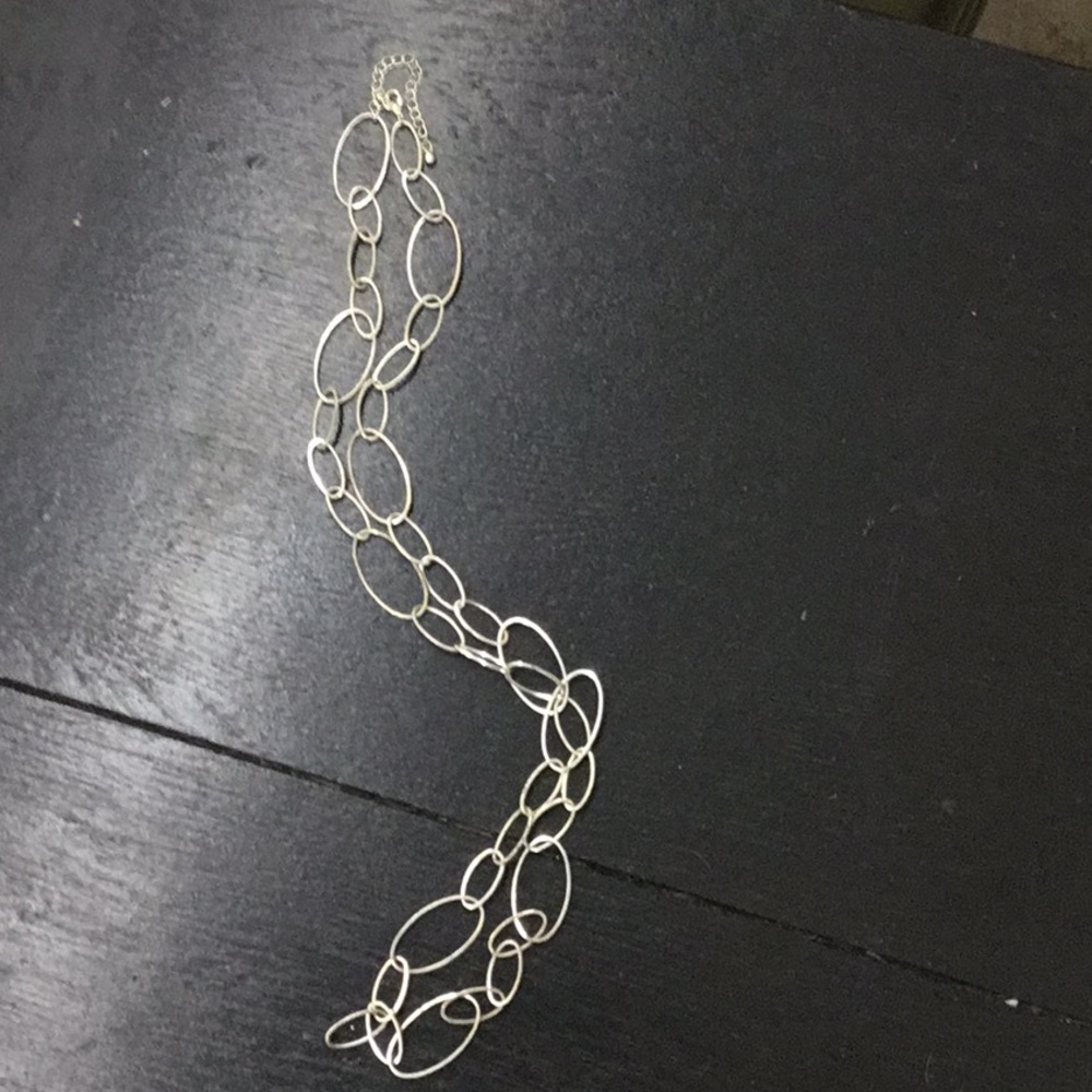 Silver chain necklace